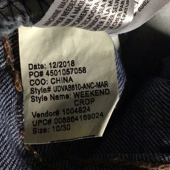 Vintage America Weekend Crop Women's Size 10 Jeans - Picture 7 of 7